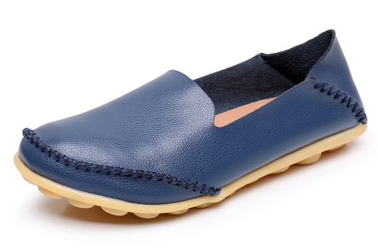 Women's Streamline Comfort Walking Flat Loafer(8 M US,Navy)